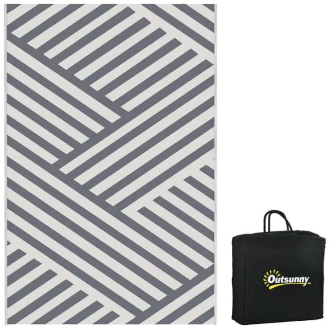 Outsunny Outsunny - Reversible Waterproof Outdoor Rug w/ Carry Bag 5056725392260