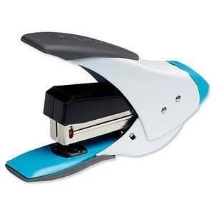 Rexel Easy Touch Quarter Strip Stapler 20 Sheets WhiteBlue