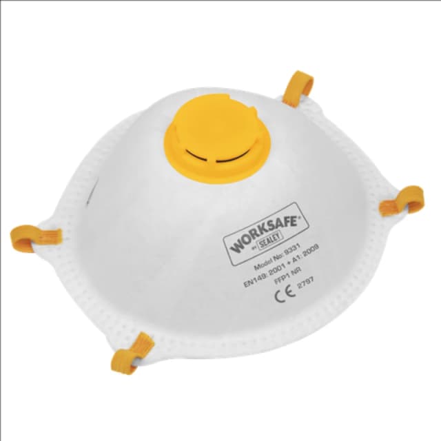Worksafe Cup Mask Valved FFP1 - Pack of 3 9331/3