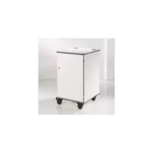 Metroplan MM100 Coloured mobile multi-media cabinet - White