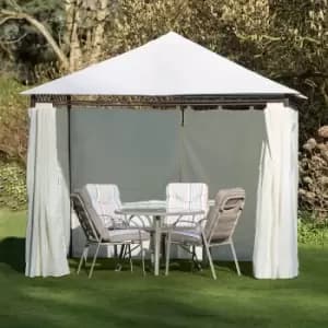 Kingfisher Heavy Duty Gazebo with Side Curtains
