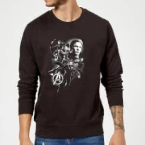 Avengers Endgame Mono Heroes Sweatshirt - Black