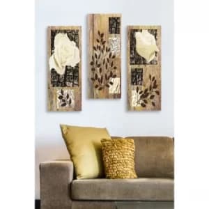 MDF0047 Multicolor Decorative MDF Painting (3 Pieces)