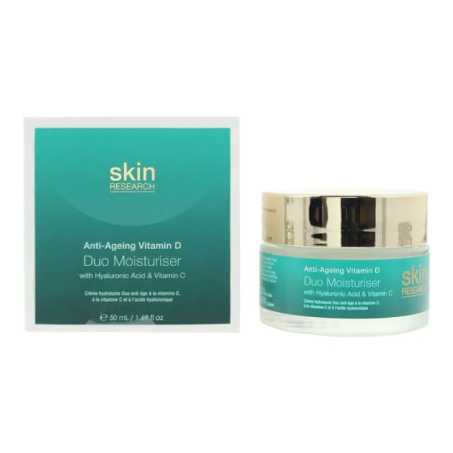 Skin Research Anti Ageing Vitamin D With Hyaluronic Acid Vitamin C Duo Moisturiser 50ml