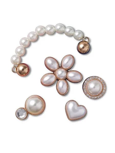 Pack of 5 Dainty Pearl Jewellery Jibbitz