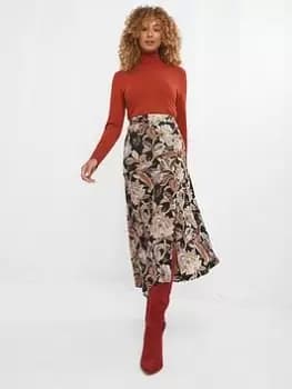 Joe Browns Jersey Roll Neck Top -orange, Orange, Size 10, Women