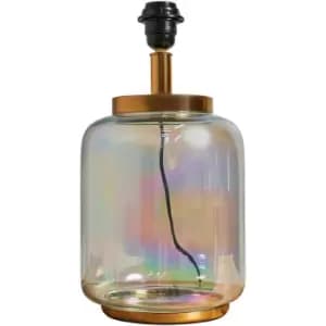 Minisun - Clear Glass Table Lamp Base -