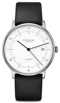 STERNGLAS S02-NA01-PR07 Mens Naos Automatic White Dial Watch