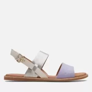 Clarks Womens Karsea Leather and Suede Sandals - UK 4