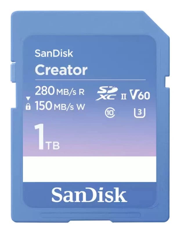 SanDisk Creator - flash memory card - 1TB - SDXC UHS-II SDSDXEP-1T00-GNCIS