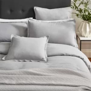 Bedeck of Belfast Fine Linens Muro Double Duvet Cover, Grey