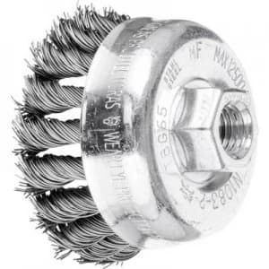 PFERD HORSE Cup brush with 65 x 22mm wire thickness 0.5mm With thread M14 43305001