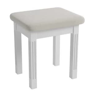 Bingley Dressing Table Stool - White