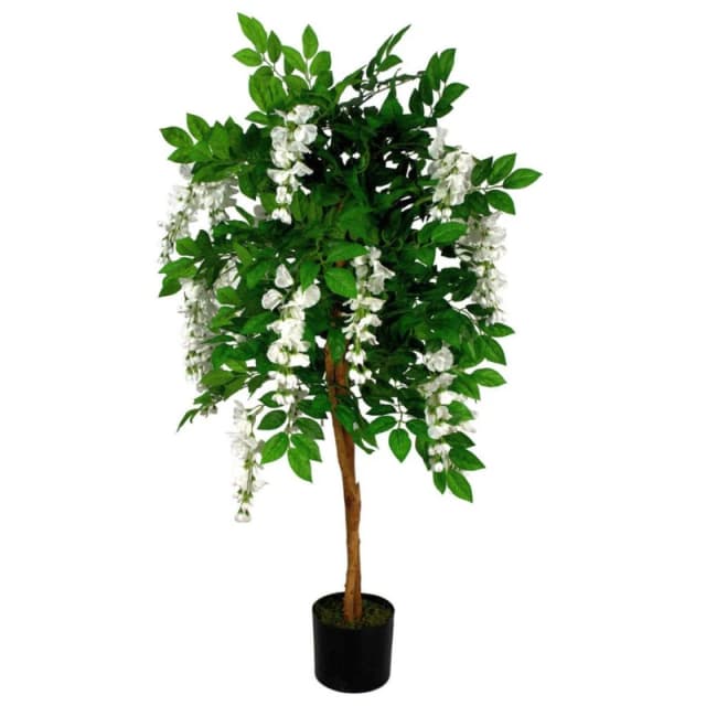 Leaf 130cm Leaf Design UK Realistic Artificial Wisteria Tree Green