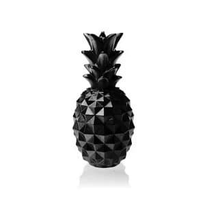 Black Metallic Medium Pineapple Candle