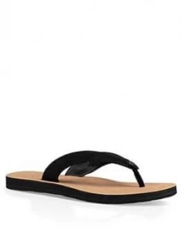 UGG Tawney Flip Flop - Black, Size 8, Women