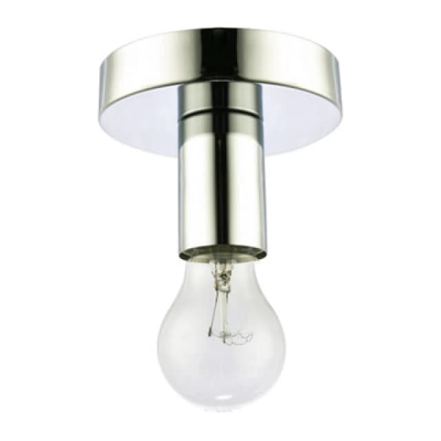 Happy Homewares Polished Chrome Ceiling Or Wall Light Fitting For Industrial Style Light Bulbs