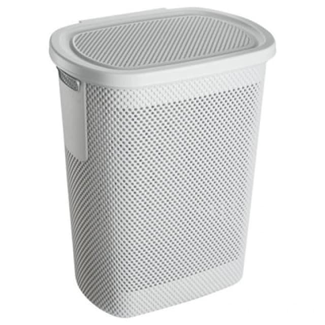 Keeeper Hinged Lid Laundry Hamper Air-Permeable Nordic Grey