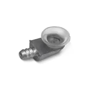 GTV Small Shelf Bracket Glass Wood Shelf Support with Rubber Pad, Pack of 1