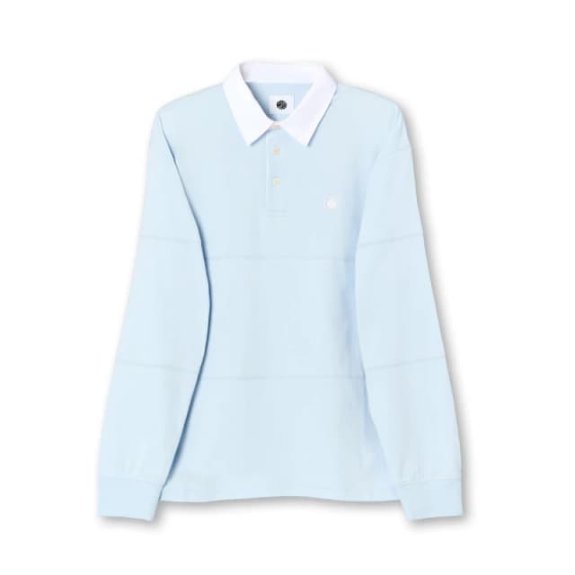 Pretty Green Mens Islington Rugby Polo Shirt Lt Blue male Small