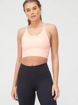 Nike Air Medium Support Swoosh Padded Bra - Washed Coral