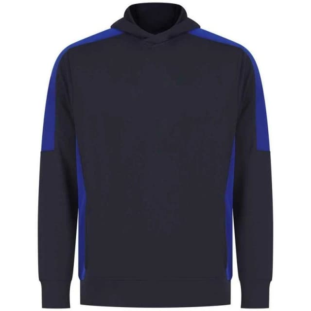 Finden & Hales Mens Team Contrast Panel Hoodie in Black Size: XL Black Male XL