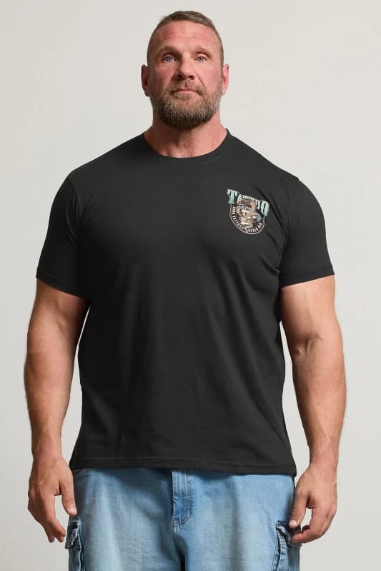 BadRhino BadRhino Men Graphic Print T-Shirt in Black Size: 2X-large Black XXL Male 5063111902927