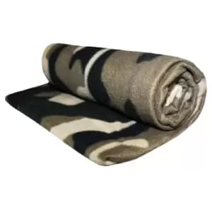 Velosso Camouflage Polar Fleece Blanket (One Size) (Camo)