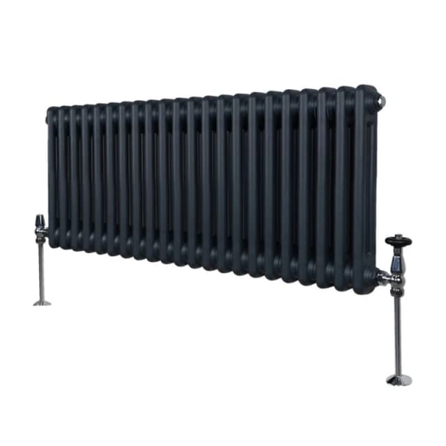Monster Shop Traditional 2 Column Radiator - 300 X 1012Mm - Anthracite Grey 213049
