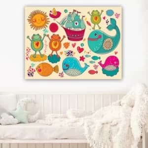 136909721_70100 Multicolor Decorative Canvas Painting