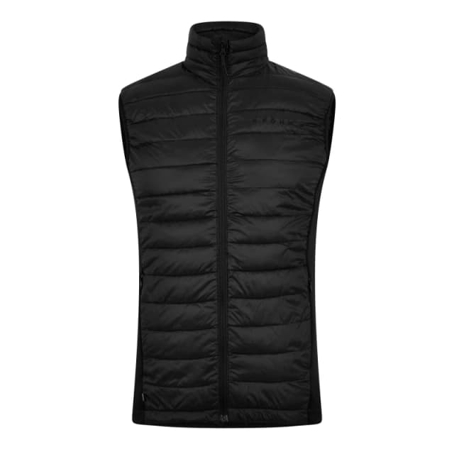 Fohn Mens Insulated Padded Weather-Resistant Gilet Black male Small