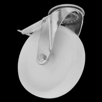 Heavy-Duty Nylon Castor Wheel Bolt Hole with Total Lock 100mm - Trade