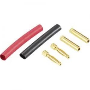 Banana plug Plug straight Socket straight Pin diameter 2mm Red Black