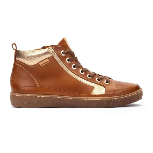 Pikolinos Lanzarote High Top Trainers in Leather camel Women 36 (3.5)
