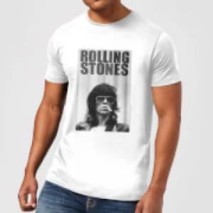 Rolling Stones Keith Smoking Mens T-Shirt - White - 3XL