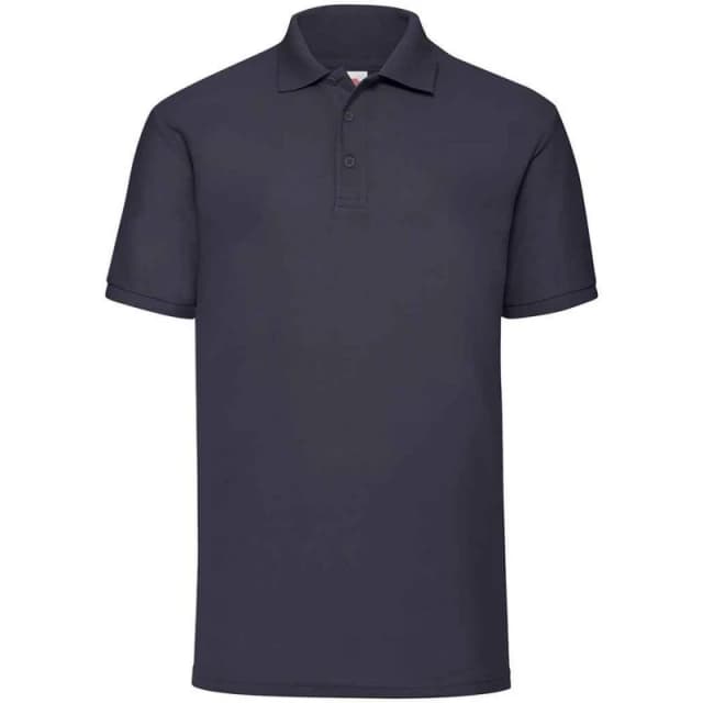 Fruit Of The Loom Fruit of the Loom Men Pique Polo Shirt in Mid Navy Size: Small Mid Navy S Male 5063470870400
