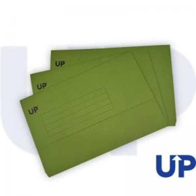 UP Half Flap Document Wallet Pack of 50 - Green