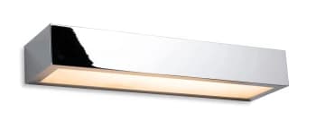 Zulu Bathroom Down Light LED Wall Light - 300mm Chrome with Opal Glass Diffuser IP44