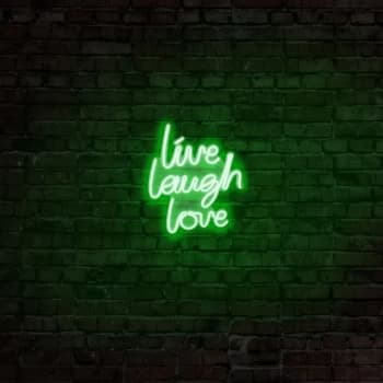 Live Laugh Love - Green Green Wall Lamp