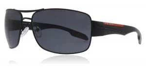 Prada Sport PS53NS Sunglasses Demi / Shiny Black 1BO5Z1 Polariserade 65mm