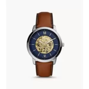 Fossil Mens Neutra Automatic Luggage Leather Watch - Brown