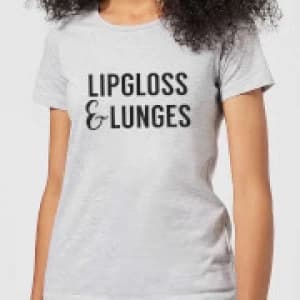 Lipgloss and Lunges Womens T-Shirt - Grey - 3XL