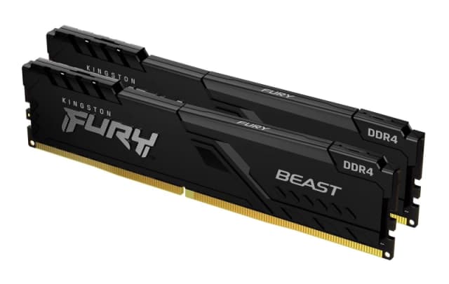Kingston Fury Beast - DDR4 - Kit - 64 Gb: 2 X 32GB - Dimm 288-pin - 3600 Mhz / Pc4-28800 - Cl18 - 1.35 V - Unbuffered - Non-ecc - Black