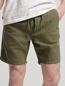 Superdry Vintage Overdyed Shorts - Khaki Size M Men