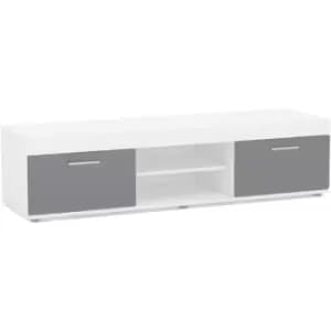 Edgeware tv Unit White & Grey