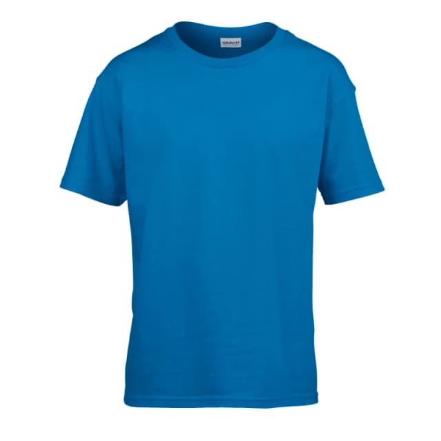 Gildan Childens SoftStyle Ringspun T-Shirt in Blue Size: 12-13 Years Blue Unisex 12-13 Years