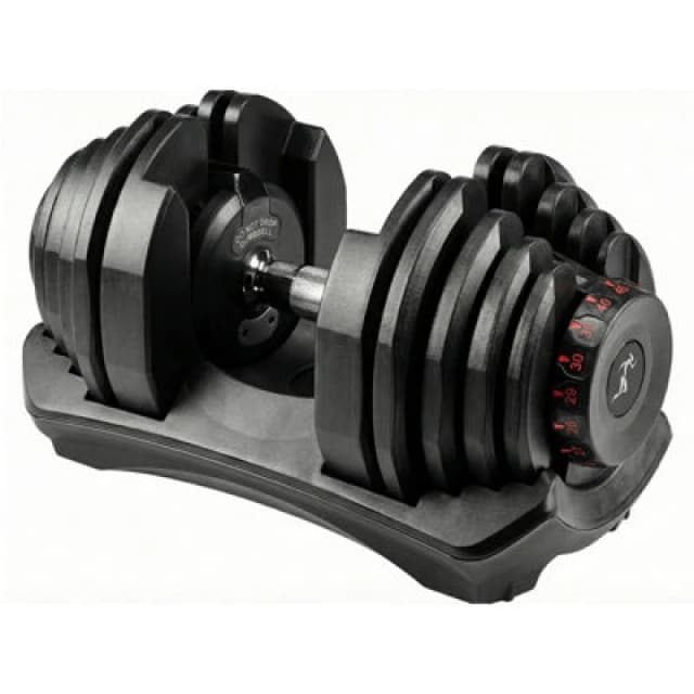 Centurion Supports Strongology Home Fitness Single Adjustable Smart Dumbbell From 5Kg To 40Kg Training Weights In Black