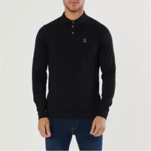 Luke Sport Magestic Long Sleeve Polo Shirt - Blue