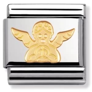 Nomination CLASSIC Gold Spirituality Angel Charm 030105/04