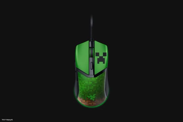 RAZER Cobra RGB Optical Gaming Mouse - Minecraft Edition, Green,Black 8886419334781